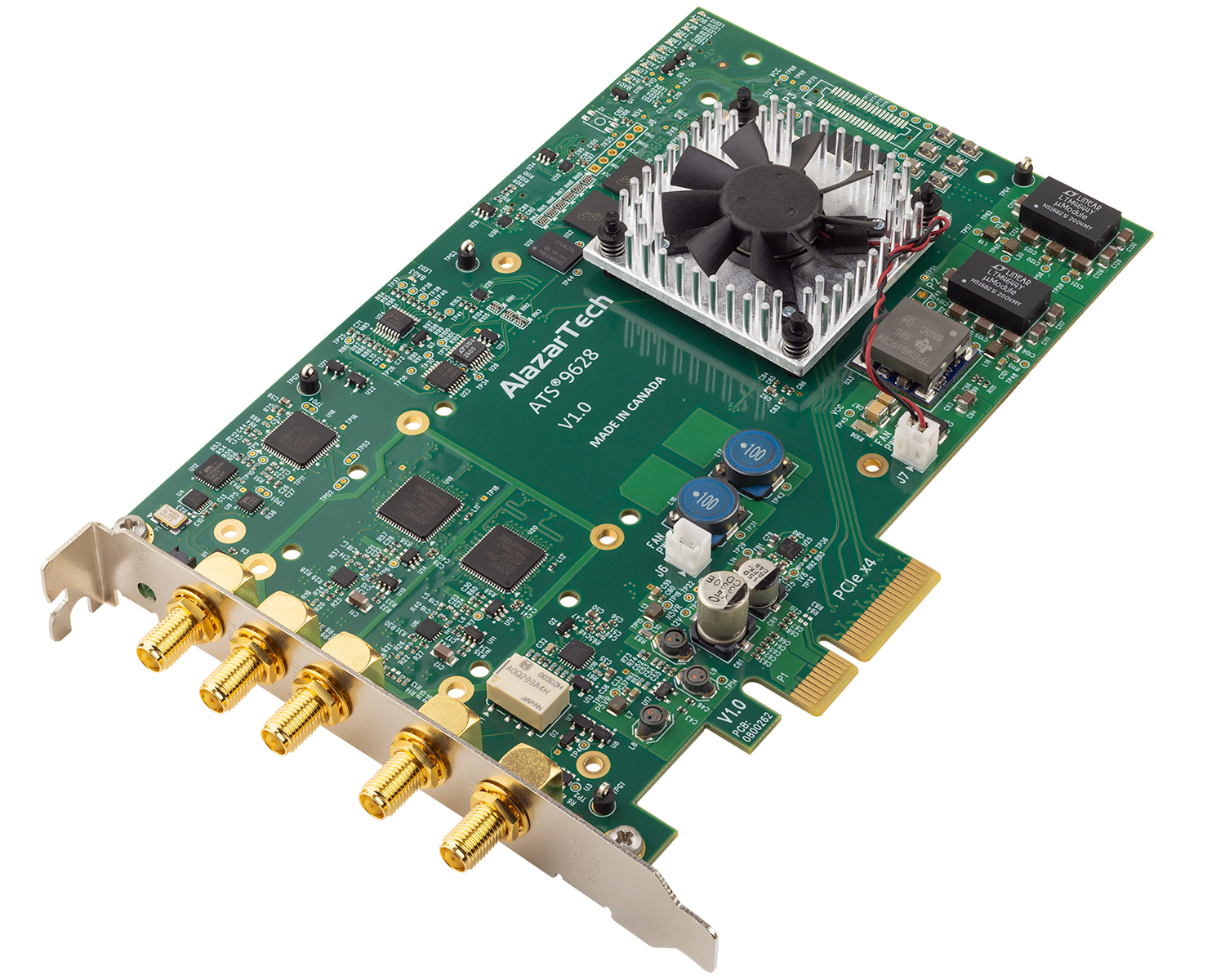 ATS9628 - 16 bit, 250 MS/s DC - AlazarTech PCI Digitizers. PC Oscilloscope  PC Scope Card and Systems